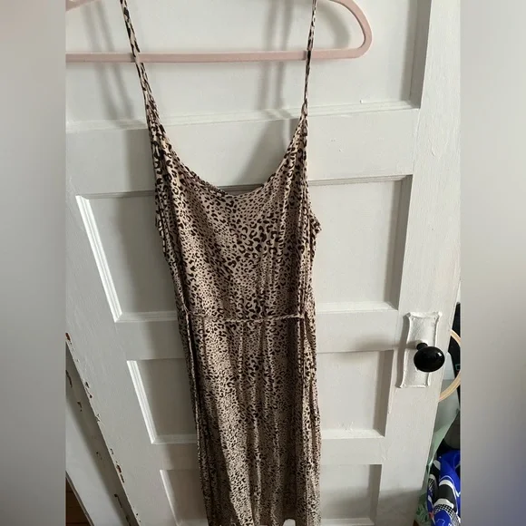 XXL American Eagle Outfitters Cheetah Slip Midi Dress - Picture 4 of 4